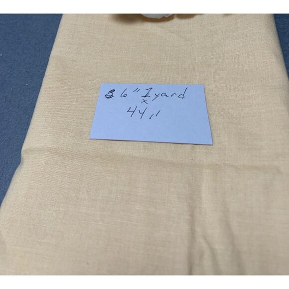 Yellow Cotton Fabric 1 yard 6" x 44" Wide Sewing Crafts & DIY Fun Projects - Picture 2 of 3